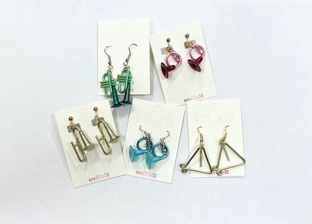 oreille33　イヤリング　ホルン 画像 1