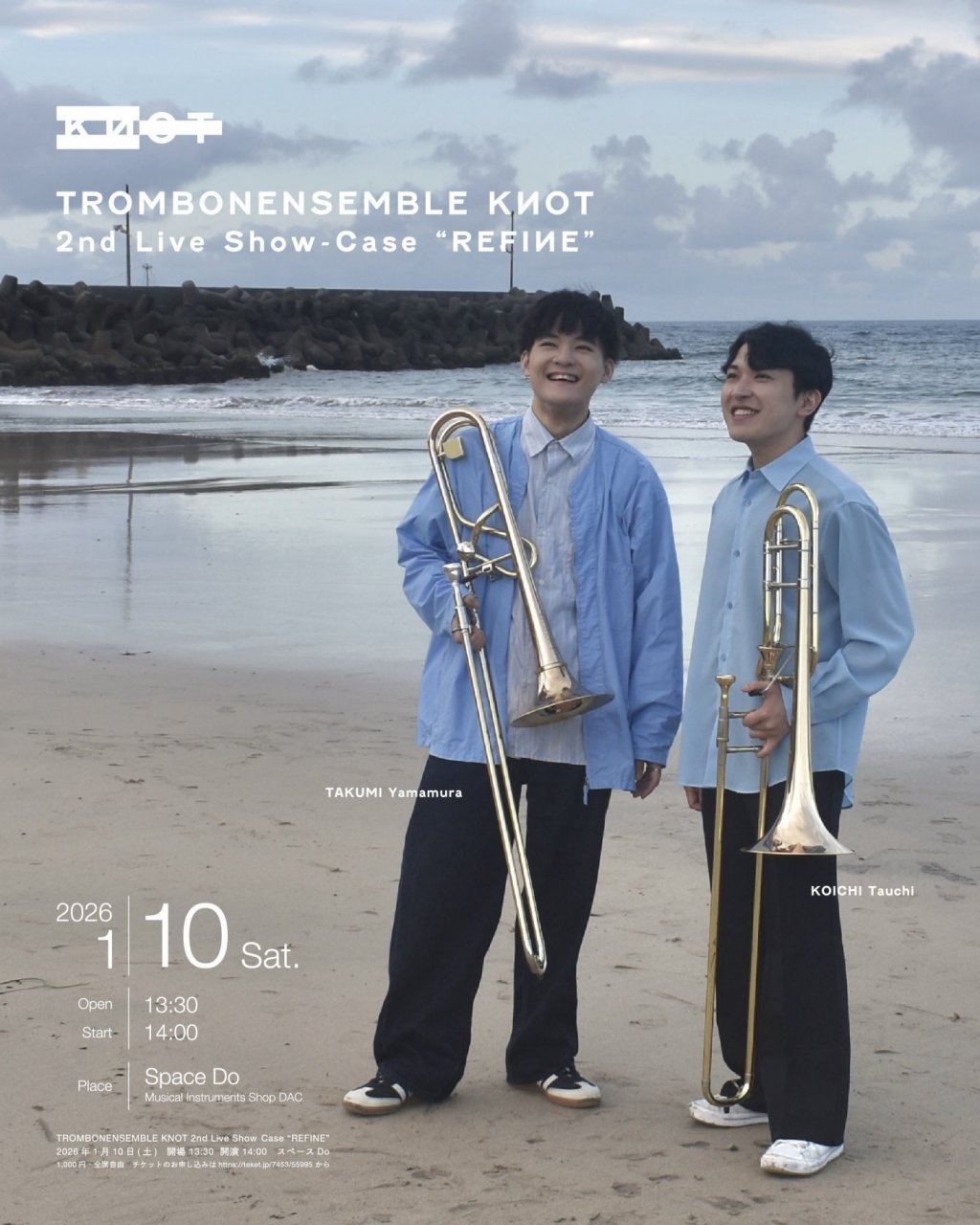 TROMBONENSEMBLE KNOT 2nd Live Show-Case "REFINE"