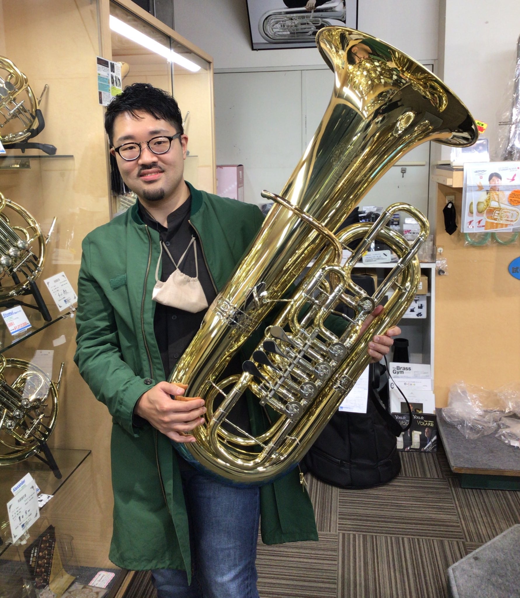 林 裕人様 名古屋フィルハーモニー交響楽団 チューバ 奏者 がご来店 管楽器は東京の管楽器専門店ダクで